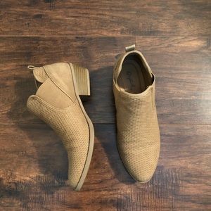 Brown ankle booties